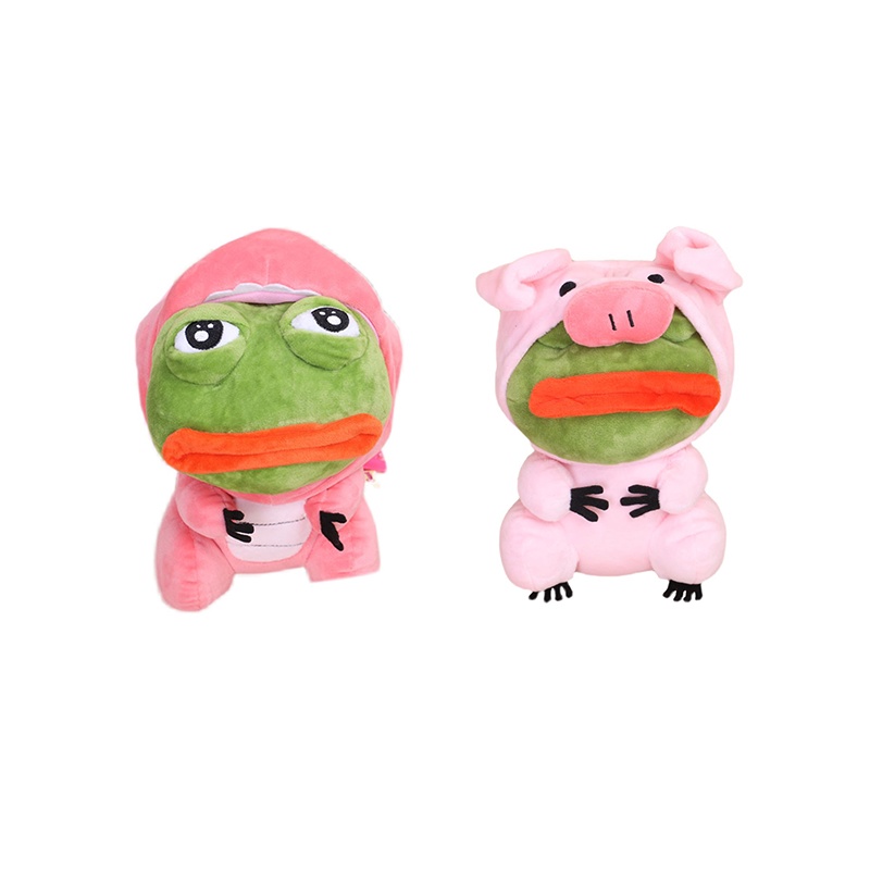 Pepe The Frog Sad Frog Pink Pig Frog Dinosaur Baby Toys Plush For Children's
