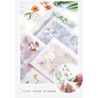 Sticker - Hình dán mẫu hoa 🌸🐻 có 2 dạng: 1 tấm rời và set 10 tấm
