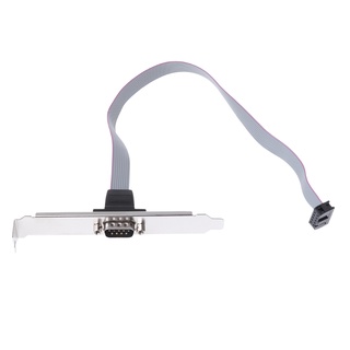 Clip DB9 RS232 COM Conncetor Cáp Máy Tính 9Pin Cổng Nối Tiếp Khung Xe Mở Rộng Vách Ngăn