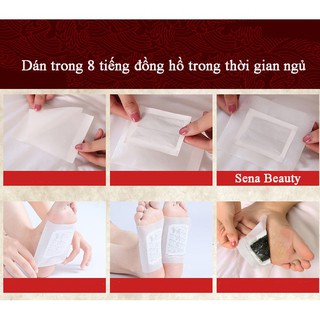 Hộp 50 Miếng dán thải độc bàn chân ngải cứu đông y loại tốt- Món quà sức khỏe