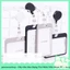Dây Kéo Bao Đựng Thẻ Nhân Viên Nhựa PC + Acrylic Phong Cách Đơn Giản Simple Black & Grey
