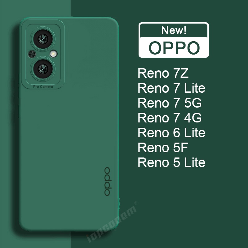 Ốp Điện Thoại Silicon Mềm Nhám Màu Kẹo Thời Trang Mới Cho OPPO Reno 7 8 5G 7Z 5F 5 6 Lite Reno7 Z 4G