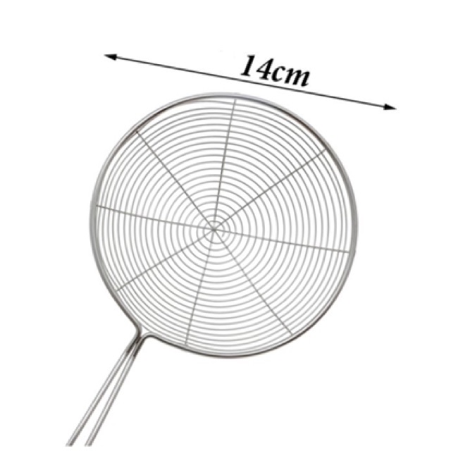 Chao nhúng ăn lẩu, vợt nhúng đồ ăn lẩu bằng inox không gỉ size 14, 16