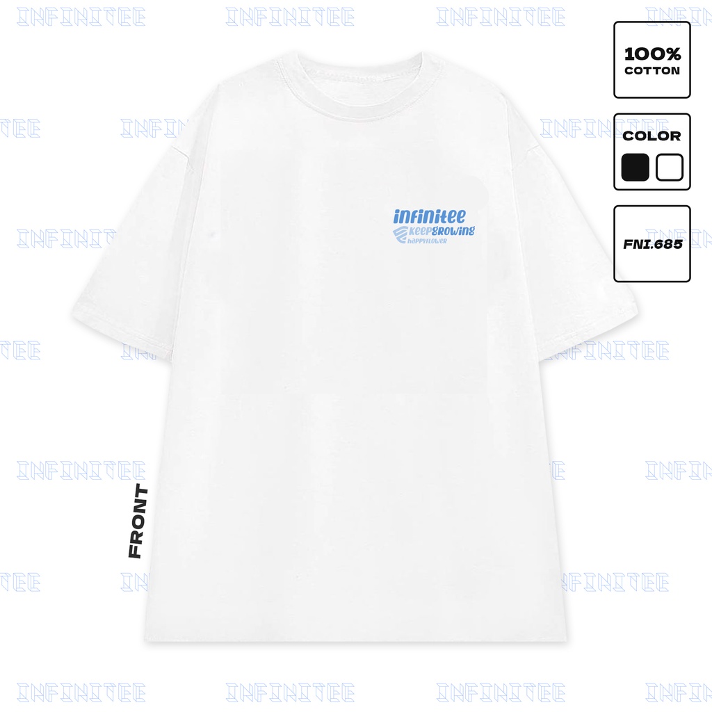 [Mã INBAU15 giảm 15K đơn 99K] Áo thun INFINITEE Fni0685, Thun 100% Cotton - form rộng Unisex.