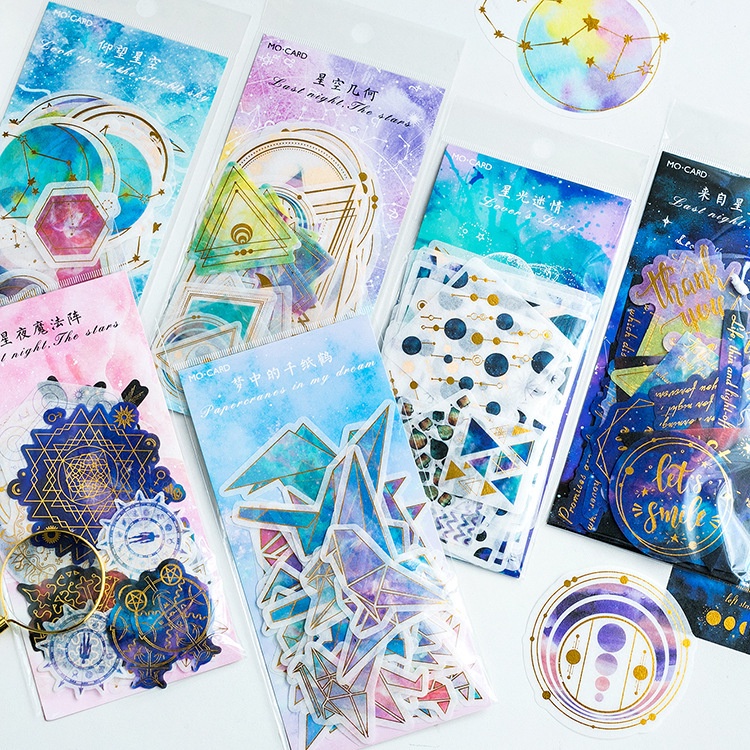 Sticker dán trang trí gói 60 nhãn dán HD83-K72  trang trí DIY Crafts, Scrapbook, Journal, Diary, Planner, Wal Seal Ect