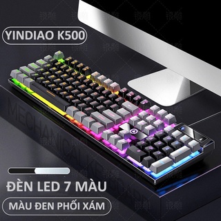 Bàn phím giả cơ gaming YINDIAO K500 Led đa màu, Phối keycaps cực đẹp - Phụ Kiện Nhất Tín