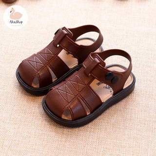 Form nhỏ Dép sandal quai hậu quai cài cúc cho bé trai bé K089