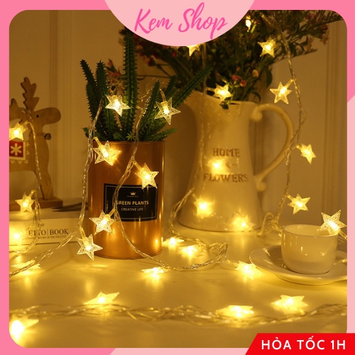 Dây đèn LED ngôi sao Kem Shop trang trí sinh nhật, trang trí nhà cửa - K291