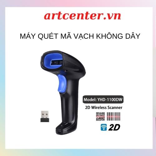 Máy quét chip mã vạch không dây YHD 1100DW 2D đầu đọc Qrcode không dây ...