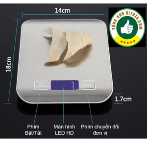 Cân tiểu ly độ chính xác cao 1g-5kg thế hệ mới-hàng cao cấp giá rẻ-màn led (cân hàng hóa, cân nhà bếp, v.v) Bền, Xịn