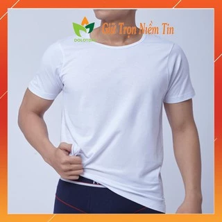 Áo lót nam trắng trơn cộc tay đông xuân kiểu bộ đội LEDATEX Áo may ô trung niên cao cấp LOTNAM