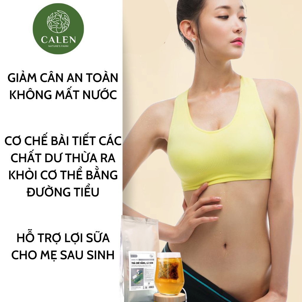 Trà giảm cân sau sinh Calen Nature Farm ích sữa, xổ mỡ, thải độc dưỡng da giúp săn chắc vòng eo