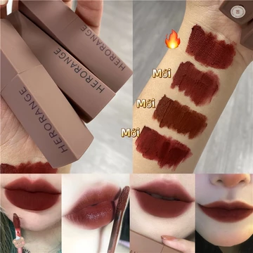 Son Kem Lì HERORANGE son kem son Lì Chống Nước Lâu Trôi Và Không Làm Khô Môi