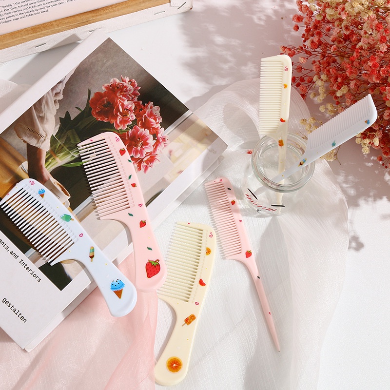 Lược Chải Đầu Nhiều Màu Chất Liệu Nhựa Cao Cấp Hình Trái Cây Siêu Dễ Thương