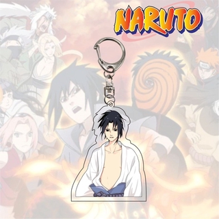 ST2 Naruto Móc Khóa Acrylic Móc Chìa Khóa Sasuke Madara Itachi Sasuke Kakashi Sakura Móc Khóa Mặt Dây Chuyền Anime Túi Phụ Kiện