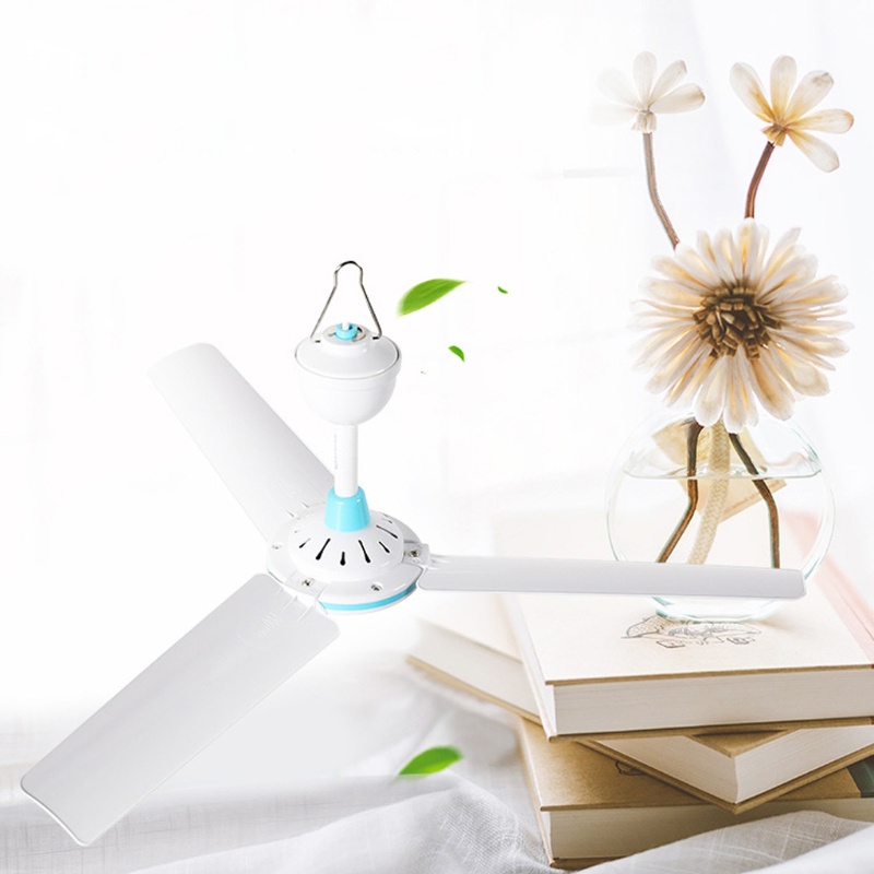 Quạt treo trần Moon Tắt tiếng Quạt làm mát không khí 12V cho giường gia đình Văn phòng Cắm trại ngoài trời