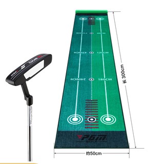 New 2021 - Bảo hành 12 tháng - Loại 1 - Thảm tập Putt 2 chiều dòng mới 2021 thiết kế thêm 1 đầu chắn bóng tiện dụng