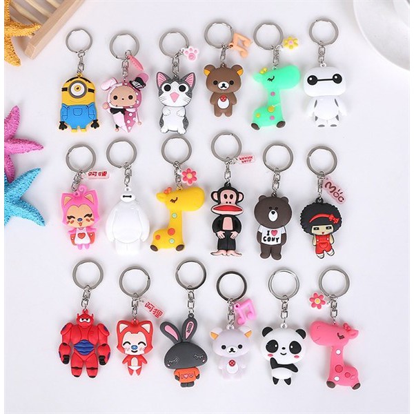 🔑 COMBO 3 MÓC KHÓA HOẠT HÌNH – HƠN 80 MẪU SIÊU DỄ THƯƠNG 🎀