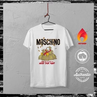 Áo Thun Nam ngắn tay M.O.S.C.H.I.N.O_3 Hotshop cổ tròn 100% Cotton cao cấp vải dày mịn không xù lông