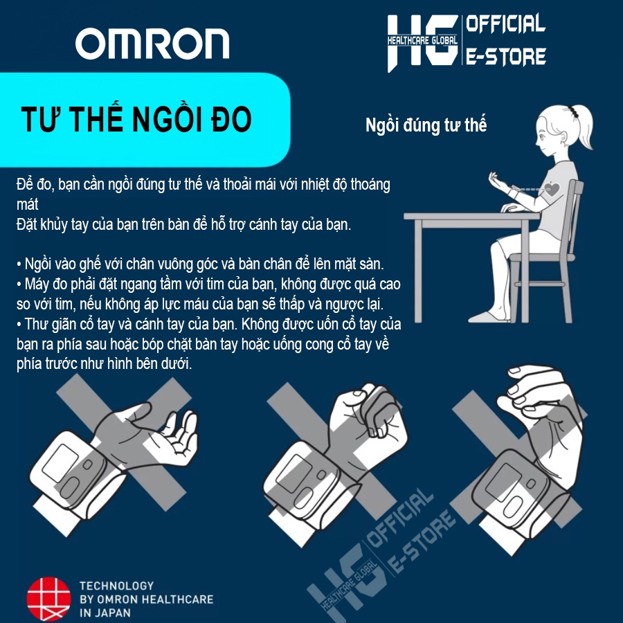 Mô tả Máy Đo Huyết Áp Cổ Tay Omron HEM-6161 | Công Nghệ Đo Intellisense Mới Tự Động Hoàn Toàn , Cho Kết Quả Đo Chính Xác - 8