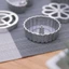 JVSUB Bánh Quy Nướng Khuôn Gỗ Tay Cầm Timbale Khuôn Phễu Làm Bánh Sắt Máy Làm Bánh Waffle
