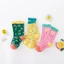 GC1 Trẻ Em Tất Hoa Thoáng Khí Cho Bé Tất Cotton Trẻ Em Hươu Cao Cổ Ngọt Lưới Ngắn Tất 0-7 Tuổi Phong Cách Nhật Bản