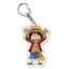 SQ11 ONE PIECE Anime Móc Khóa Túi Acrylic Pandant Móc Khóa Luffy Zoro Jinbe Thời Trang Móc Chìa Khóa Bộ Sưu Tập Quà Tặng