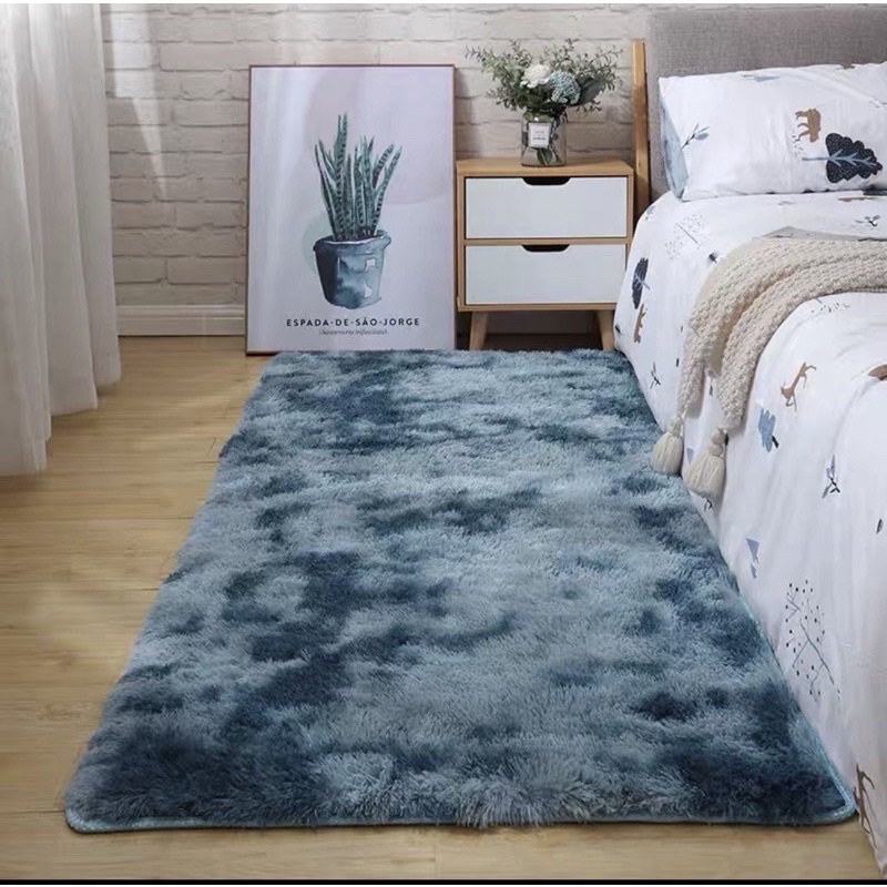 Thảm lông trải sàn - Thảm lông loang lót sàn 80cm x 160cm