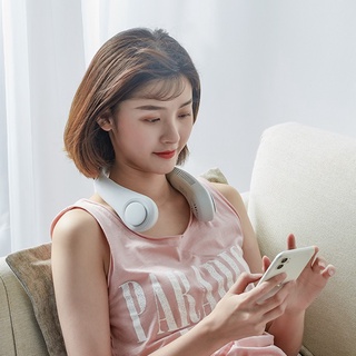 Quạt mini đeo cổ không cánh Jiusulife FA12 - Biên độ thổi rộng 360 độ, kết cấu dẫn gió dốc nghiêng tạo cảm giác mát mẻ