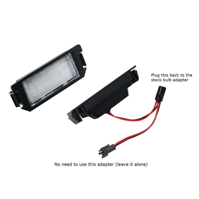 2 Đèn 18 bóng led ánh sáng trắng gắn biển số xe Hyundai Veloster Genesis 2D Kia Soul