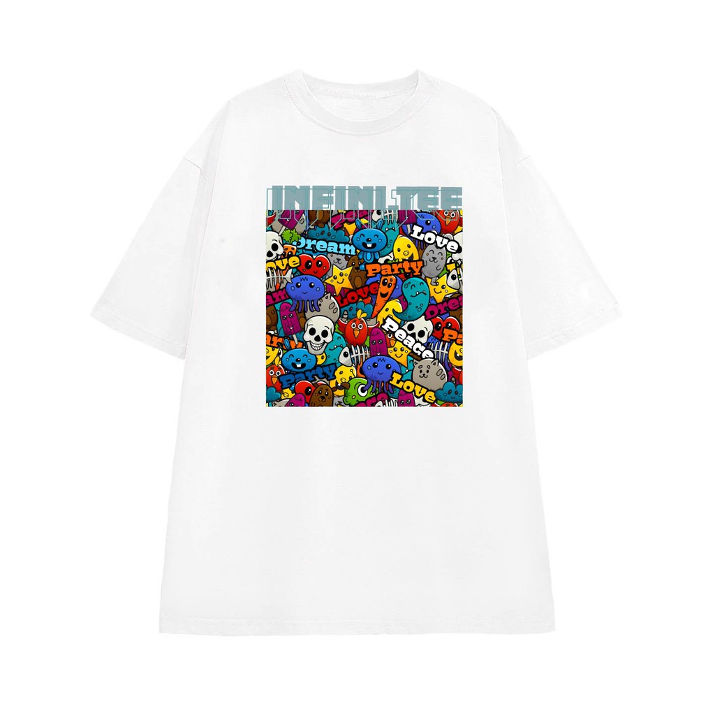 Áo thun INFINITEE Fni0367, Thun 100% Cotton - form rộng Unisex.