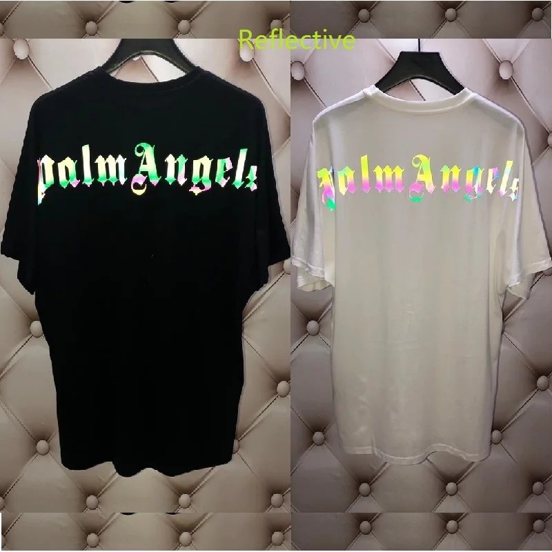 Áo thun Stee Cổ tròn Phản quang 7 màu PALM ANGELS Localbrand CVCVNI Unisex Menwear