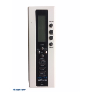 Điều khiển điều hòa ALASKA  mặt đen viền trắng loại tốt -  tặng kèm pin - Remote điều hòa ALASKA