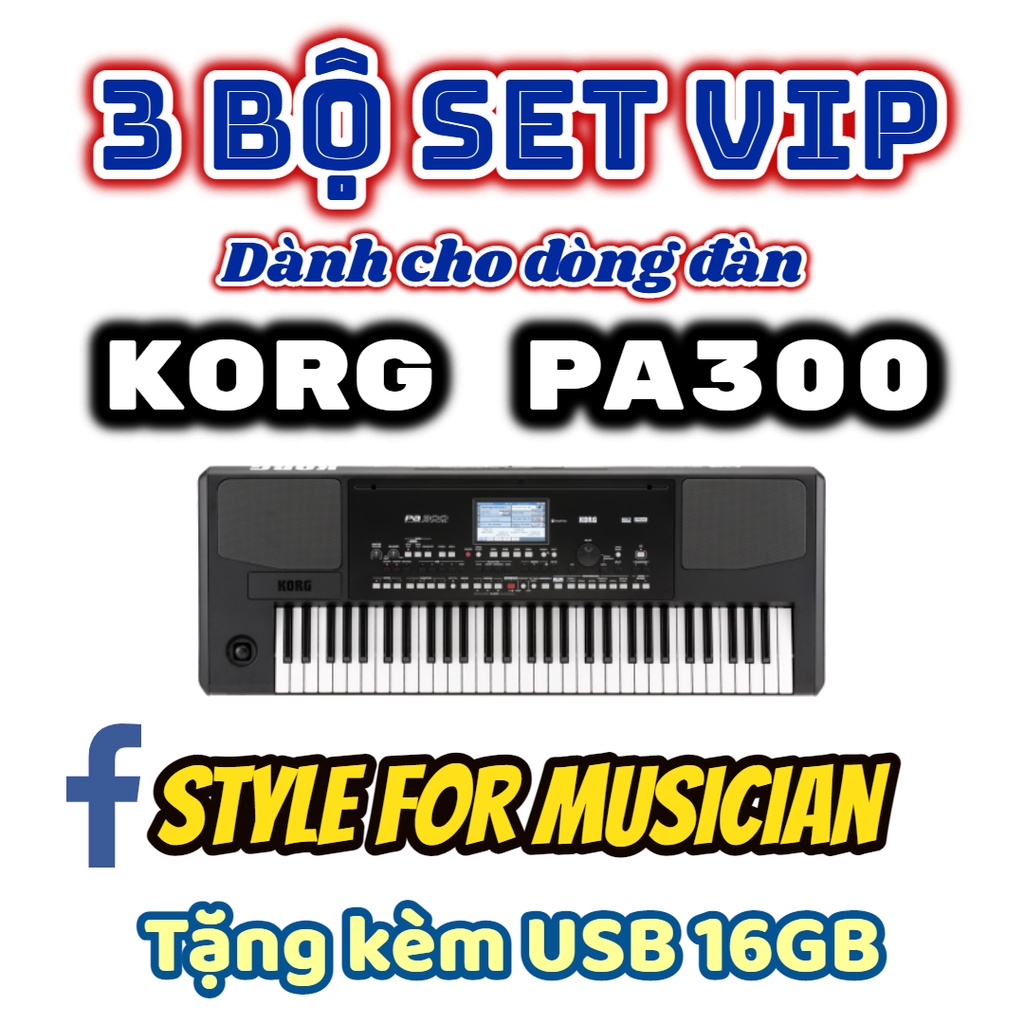 3 Bộ SET dành cho KORG PA300 - tặng kèm USB 16GB siêu nhỏ | Shopee Việt Nam