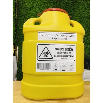 ❤Hộp huỷ kim - Bình Huỷ Kim Tiêm ,Bơm kim Tiêm 6,8 Lít 6.8l ,Hộp Thùng chứa kim tiêm, rác sắc nhọn,sinh học 6,8 lít 6.8l