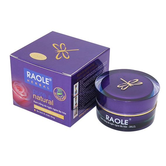 Kem trắng da RAOLE Kem trắng da ngăn ngừa lão hóa se khít lỗ chân lông RAOLE Kem raole chính hãng