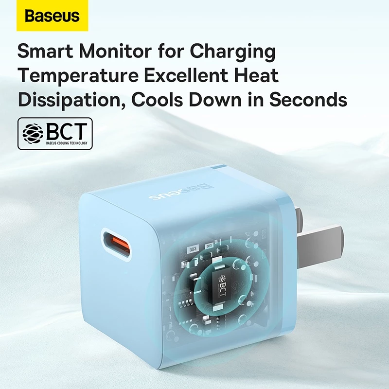 Củ sạc nhanh BASEUS PD 20W GaN5 1C thích hợp cho i14 13 12 pro max
