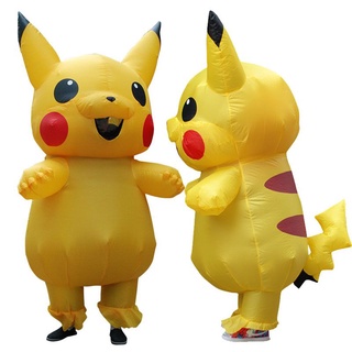 Trang phục Pikachu chống nước cho trẻ em với khả năng lưu trữ dễ dàng và lạm phát không khí liên tục