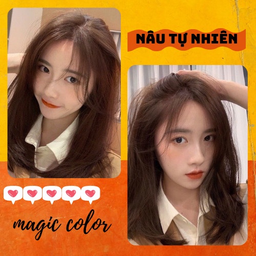 Thuốc Nhuộm Tóc Màu NÂU TỰ NHIÊN Không Tẩy | Colorking caitu