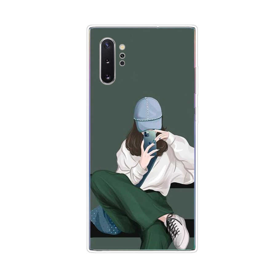 Ốp Điện Thoại TPU Dẻo In Họa Tiết Độc Đáo Thời Trang Cho Samsung Galaxy note 9 10 plus