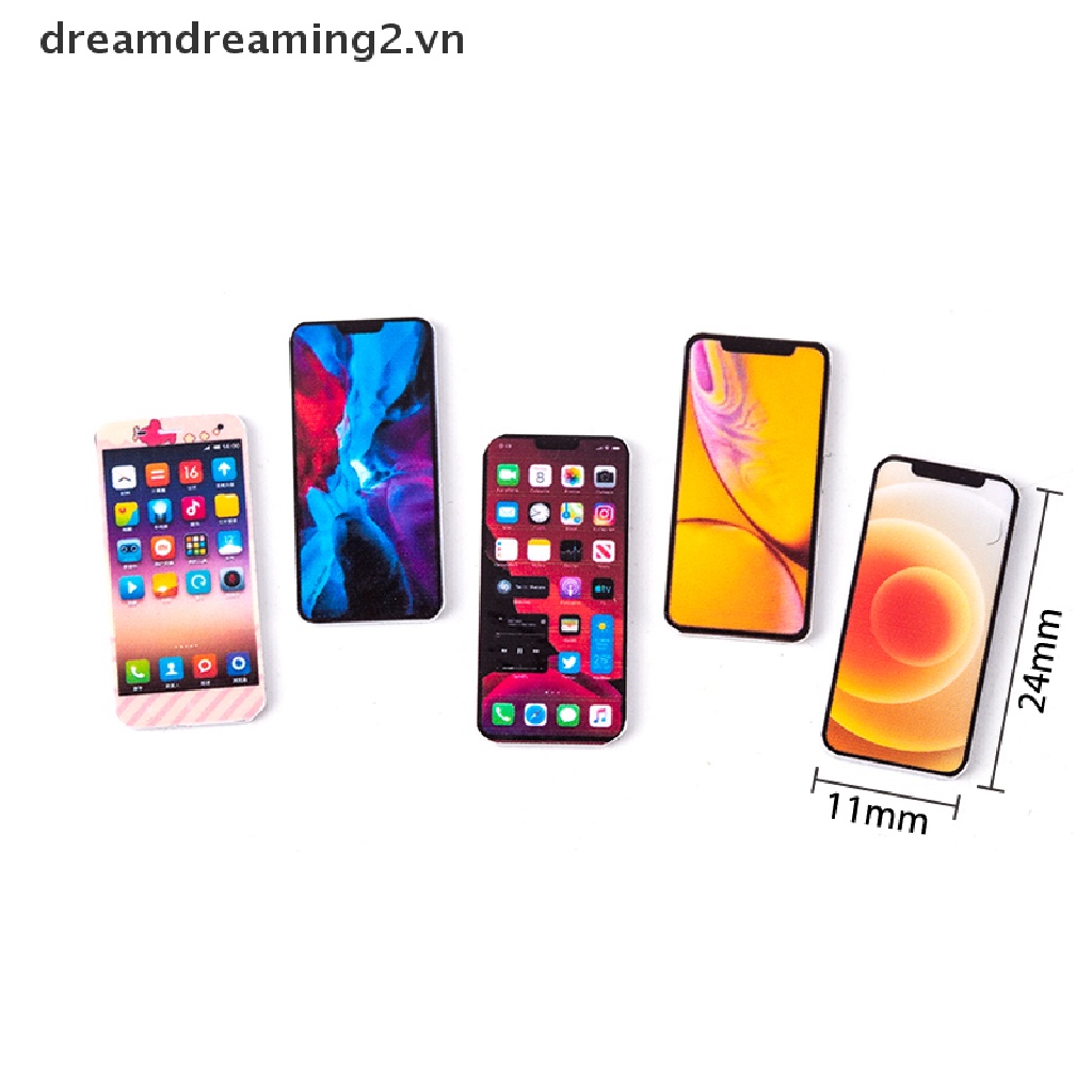 Mô hình điện thoại di động thu nhỏ tỉ lệ 1:12 cho trang trí nhà búp bê