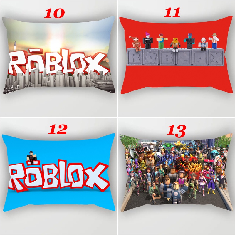 Vỏ Gối Hình Chữ Nhật Nhiều Lớp In Hình Trò Chơi Roblox Bằng Polyeste Trang Trí Nhà Cửa (Không Kèm Lõi)