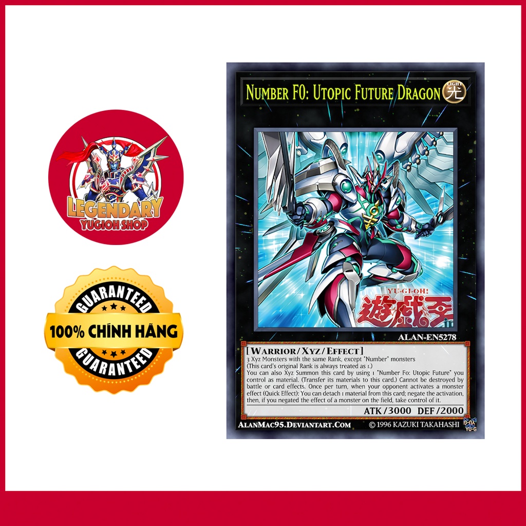 [Thẻ Bài Yugioh Chính Hãng] Number F0: Utopic Draco Future | Shopee ...