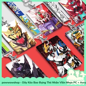 Dây Vải & Bao Đựng Thẻ Nhân Viên / Học Sinh / Sinh Viên Phong Cách Gundam Super Robot