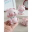 Mô hình heo lucky trái đào đeo nơ may mắn - size lớn