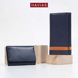 HEYDAY2 & HEART3 HAVIAS cặp đôi ví siêu tiện lợi da bò thật nhập khẩu cao cấp