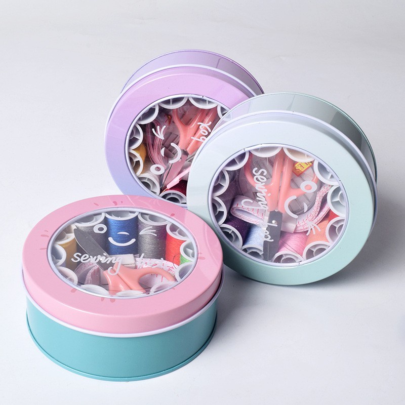 Bộ Hộp Kim Chỉ May Vá Đa Năng Gia Đình NHIỀU TẦNG T3 - Kim Khâu, Chỉ, Kéo, Thước Dây, Đủ Size Màu Mini Hàng Nhập Khẩu