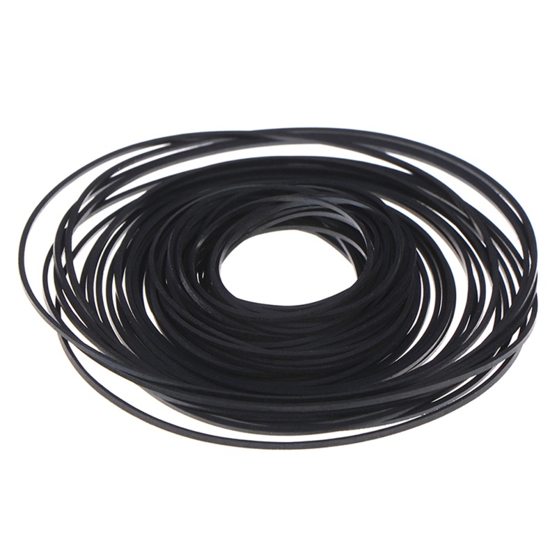 Thắt lưng máy băng Cassette vuông hỗn hợp WU 40-130mm / 1mm 45-130mm Đai cao su màu đen