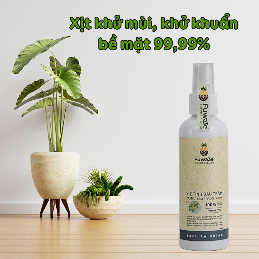 Xịt khử mùi kháng khuẩn đuổi muỗi côn trùng Fuwa3e bạc hà 300ml/ khử khuẩn không khí Biosana