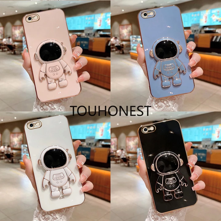 Ốp Điện Thoại Silicon Hình Phi Hành Gia Dễ For iPhone 6 Plus Case iPhone 6S Plus Case iPhone 7 Plus Case iPhone 8 Plus Case iPhone X XS Max Case iPhone 11 Pro Max Case iPhone SE 2020 Casing Luxury Cut